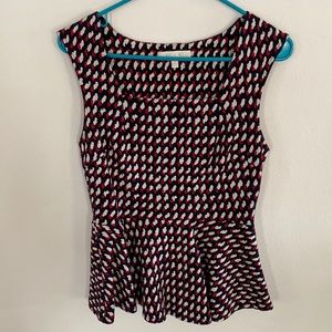 Anthropologie peplum top